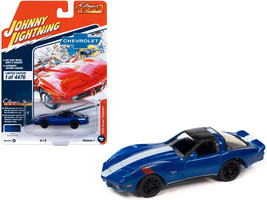 1979 Chevrolet Corvette Grand Sport Blue Metallic with White Stripes and Black T - $17.99