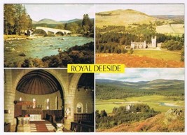 Postcard Royal Deeside Old Bridge Crathie Church Balmoral Castle Scotland UK - £3.08 GBP