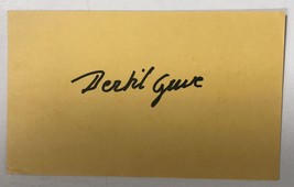 Bertil Guve Signed Autographed Vintage 3x5 Index Card - $12.99