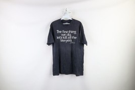 Vtg 80s Mens L Shakespeare First Thing We Do Let&#39;s Kill All The Lawyers T-Shirt - £63.26 GBP