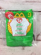 1999 McDonalds Happy Meal TY Claude The Crab Beanie Baby Plush Toy # 9  NEW - $5.84