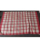 Ritz Irish Linen Red Checker Dish Hand Towel Kitchen Bread Cover 20.5x13.5 - $18.53