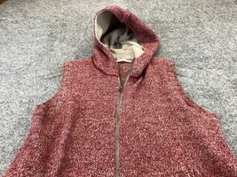 Woolrich Sweater Vest Hooded 50% Ramie Full Zip Women&#39;s Sz. Medium - £11.82 GBP