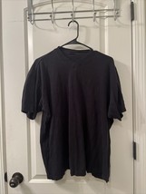 Men&#39;s Short Sleeve T-Shirt  V Neck Black  - $21.34