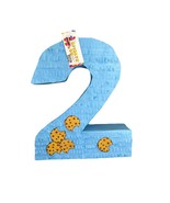 Number Two Pinata with Chip Cookies Accents, Milk &amp; Cookies Themed Party... - €34,45 EUR