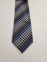 Haggar Multicolored Check Mens Necktie - $8.79