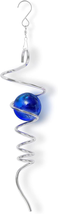 Gazing Ball Spiral Tail Wind Catcher Spinner Stabilizer,Mazarine Mirror Ball Met - £13.26 GBP