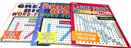 NEW Lot 3 Large Print Great Big Word Search Find Puzzle Books 108 Puzzles EACH - £10.76 GBP