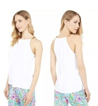 Lilly Pulitzer Adrienne Top Resort White Size 8 NWT - £39.50 GBP