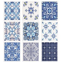 9 Pieces Blue Style Swedish Kitchen Dishclothes Reusable Absorbent Hand ... - £20.47 GBP