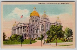 Iowa State Capitol Des Moines Postcard D30 - £7.00 GBP