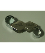 Dual Loupe 4 Gem, Magnifying Glass Triplet 10x &amp; 20x - £4.59 GBP