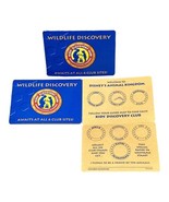 3 Disney Animal Kingdom Kid Discovery Club  Stamp Membership Card Souvenir - £7.80 GBP