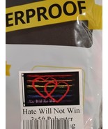 Hate Will Not Win Flag 3x5ft LGBTQIA Rainbow Pride Marriage Equality Lov... - $57.68 MXN
