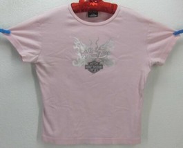 2005 Lake Tahoe Ca. HARLEY-DAVIDSON Women&#39;s (Xl) Graphic Top Flames Wings Webs - £12.54 GBP