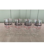 LOT 4 SHRINER’S CLUB Footed Glasses MURAT SHRINER TEMPLE 1971 Wm Coons Jr. - $354.85 MXN