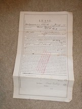 Original 1881 Lease Document Chester Co Pa American Button hole &amp; Sewing... - $123.75
