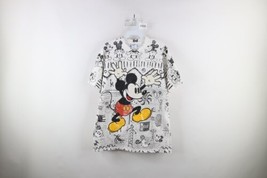 Vtg 90s Disney Mens Large All Over Print Mickey Mouse Short Sleeve T-Shirt USA - £155.50 GBP