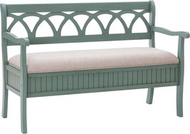 Teal Elliana Storage Bench From Powell Furniture. - £205.20 GBP