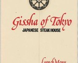 Gissha of Tokyo Die Cut Lunch Menu Japanese Steakhouse White Plains New ... - £45.18 GBP