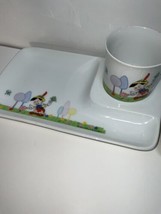 Vintage Pinocchio Walt Disney Snack Tray and Tea Cup Set - $19.95