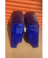 Blue Fat Ass Wide Width Extended Stretched Hard Saddlebag Fits Harley HD... - $741.48 CAD