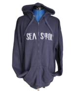 Pacific &amp; Co. Seaside Navy Blue Fleece Full Zip Hoodie Size L - £12.45 GBP
