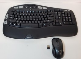 Logitech MK550 K350 Wave Wireless Keyboard w/M510 Mouse &amp; Unifying USB Receiver - £39.43 GBP