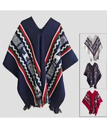 LLAMA WOOL HANDMADE SOUTH AMERICAN PONCHO CAPE COAT JACKET MENS WOMENS U... - £72.12 GBP