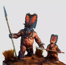 1/24 Resin Model Kit Father &amp; Dinotopia Miniature Fairy Tales Unpainted - £44.19 GBP