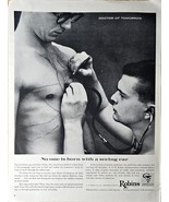 Robins Pharmaceutical Research Doctor of tomorrow-1962 Vintage Print Ad - $9.93
