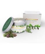 Chandelita Pine Candle Pine &amp; Eucalyptus Pine Scented Candle 6oz Great G... - $29.90