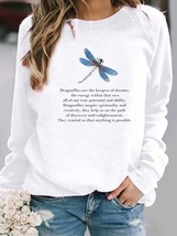 Woman Print fly Trend 90s Cute Female Pullovers Women Clothing Ladies Spring Aut - £56.92 GBP