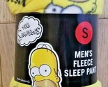 Mens The Simpsons Homer Fleece Sleep Pants Loungewear Lounge SMALL NEW NWT - $23.75