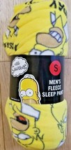 Mens The Simpsons Homer Fleece Sleep Pants Loungewear Lounge SMALL NEW NWT - £18.98 GBP