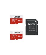 Lexar 32GB Micro SD Card 2 Pack, microSDHC UHS-I Flash Memory Card with ... - £22.02 GBP