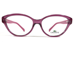 Lacoste L2764 513 Eyeglasses Frames Purple Pink Round Cat Eye Full Rim 53-15-135 - £55.11 GBP
