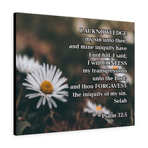  Acknowledge and Confess Unto the Lord Psalm 32:5 Wall Art Chris - £68.54 GBP+