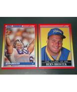 1990 Score NFL FOOTBALL Series 2 - BERN BROSTEK - 2 Card Lot - $152.31 MXN
