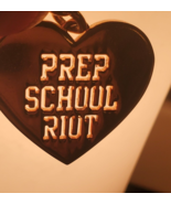 Juicy Couture Prep School Riot Silver Tone Heart Charm 2008 Cut Out Letters - £21.70 GBP