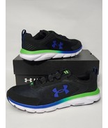 Under Armour UA Charged Assert 9 Mens Sz 12 Sneakers Shoes Black Blue 30... - £42.72 GBP