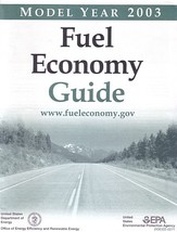 EPA 2003 Fuel Economy Guide vintage US brochure Gas Mileage - $6.00