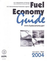 EPA 2004 Fuel Economy Guide vintage US brochure Gas Mileage - $6.00
