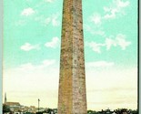 Bunker Hill Monument Charlestown MA Massachusetts UNP Unused DB Postcard G1 - £2.09 GBP