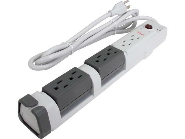 Rosewill - RHSP-13009 - 6 Feet 6 Outlets 1400 Joules Surge Protector - $19.95