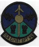 Vtg 158th Combat Support Squadron Vermont 4 1/2&quot; Subdued Patch Used Very... - $182.78 MXN