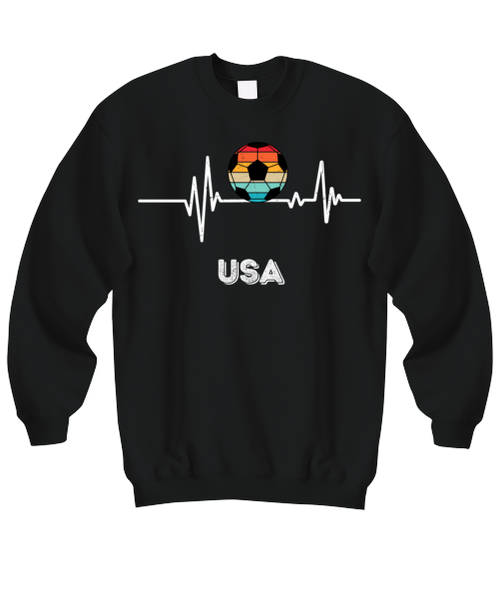 USA, black Sweatshirt. Model 64040  - $39.99