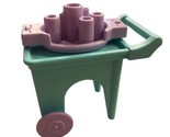 PLAYSKOOL Dollhouse TEA SERVING CART for FRONT PORCH Outdoor Furniture W... - £9.89 GBP