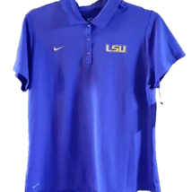 Nike LSU Tigers Dri Fit Women 2XL Polo Shirt New - £42.41 GBP