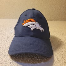 Reebok NFL Team Apparel On Field Denver Broncos Strap Back Hook &amp; Loop Hat Cap  - £9.04 GBP